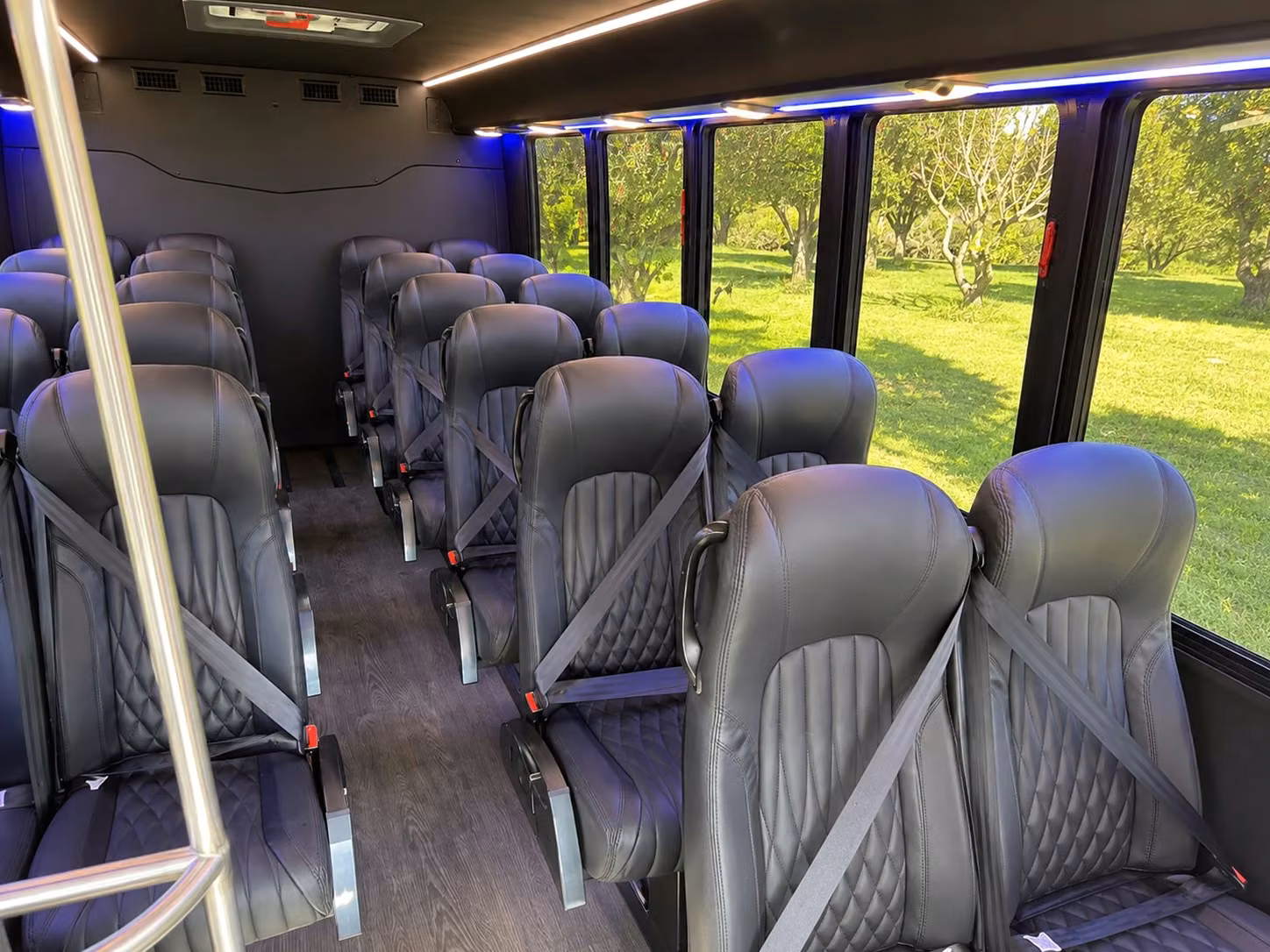 18 passenger minibus inside
