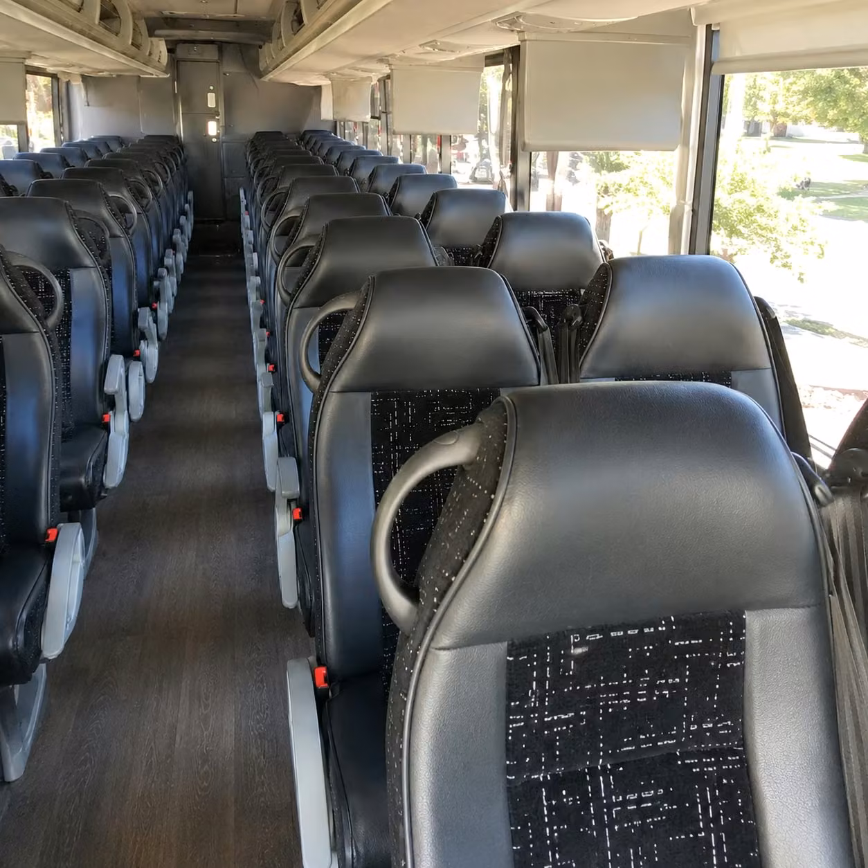 west covina charter bus rental interior